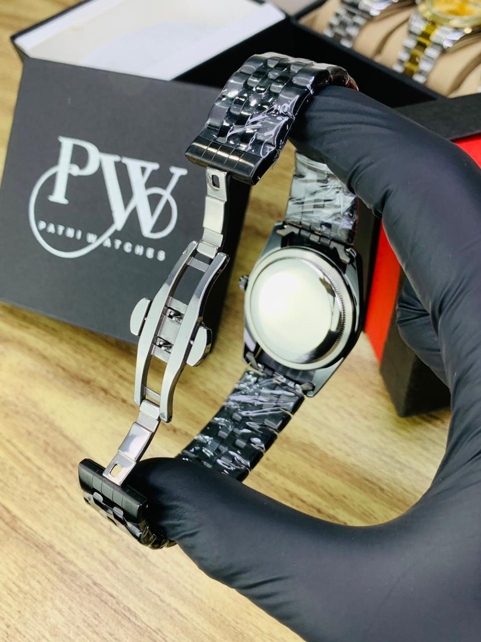 Branded Model (Full Black) Patni Watches