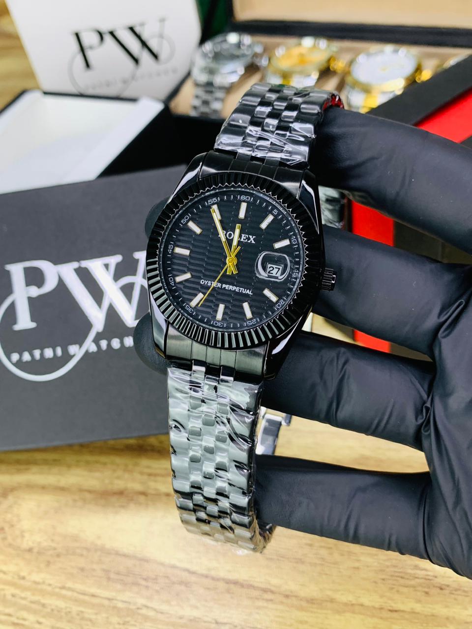 Branded Model (Full Black) Patni Watches