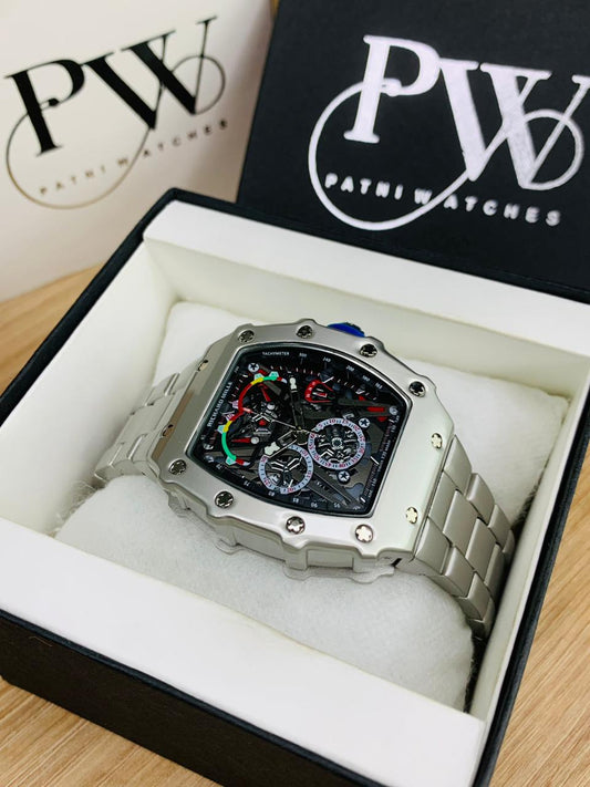 RM 27-03 Model (Silver Black Rainbow) Patni Watches