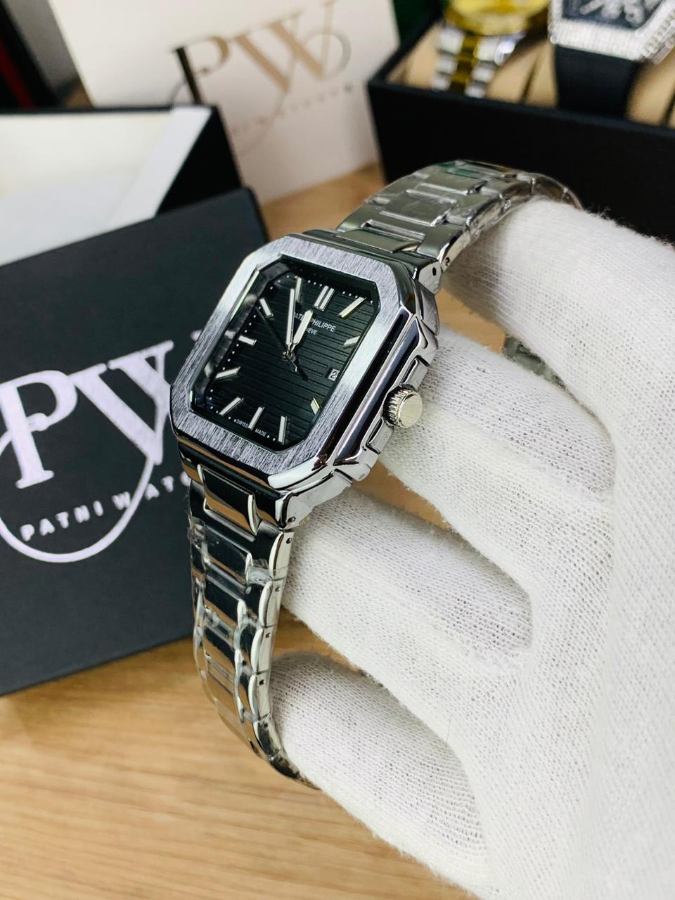 PP SQ Model (Black) Patni Watches