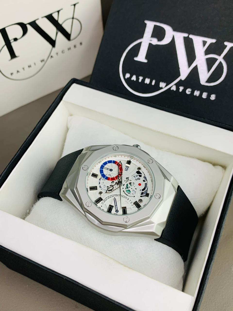 New HB Strap Model (White Black) Patni Watches