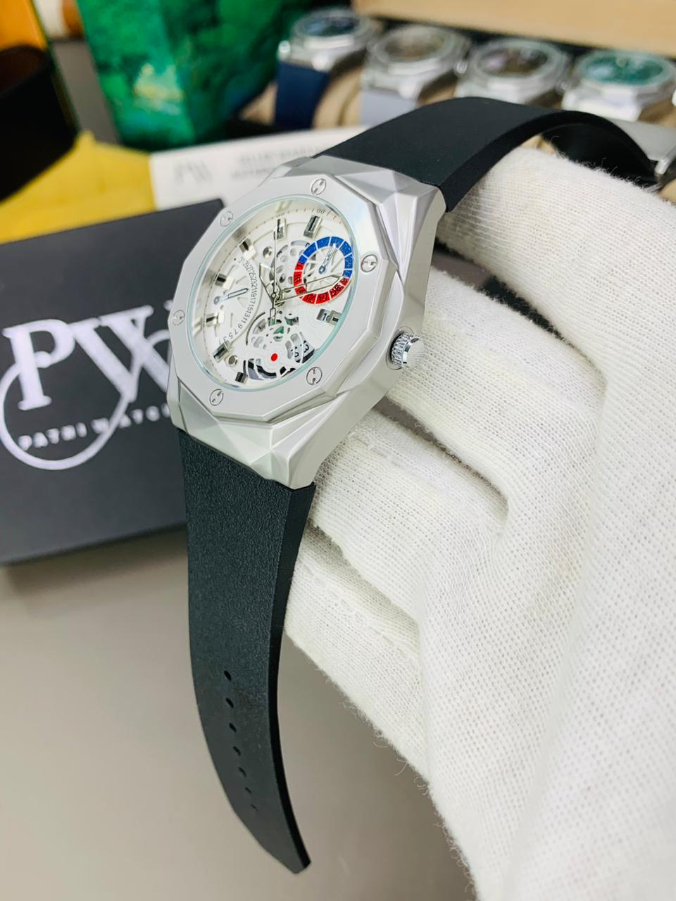 New HB Strap Model (White Black) Patni Watches