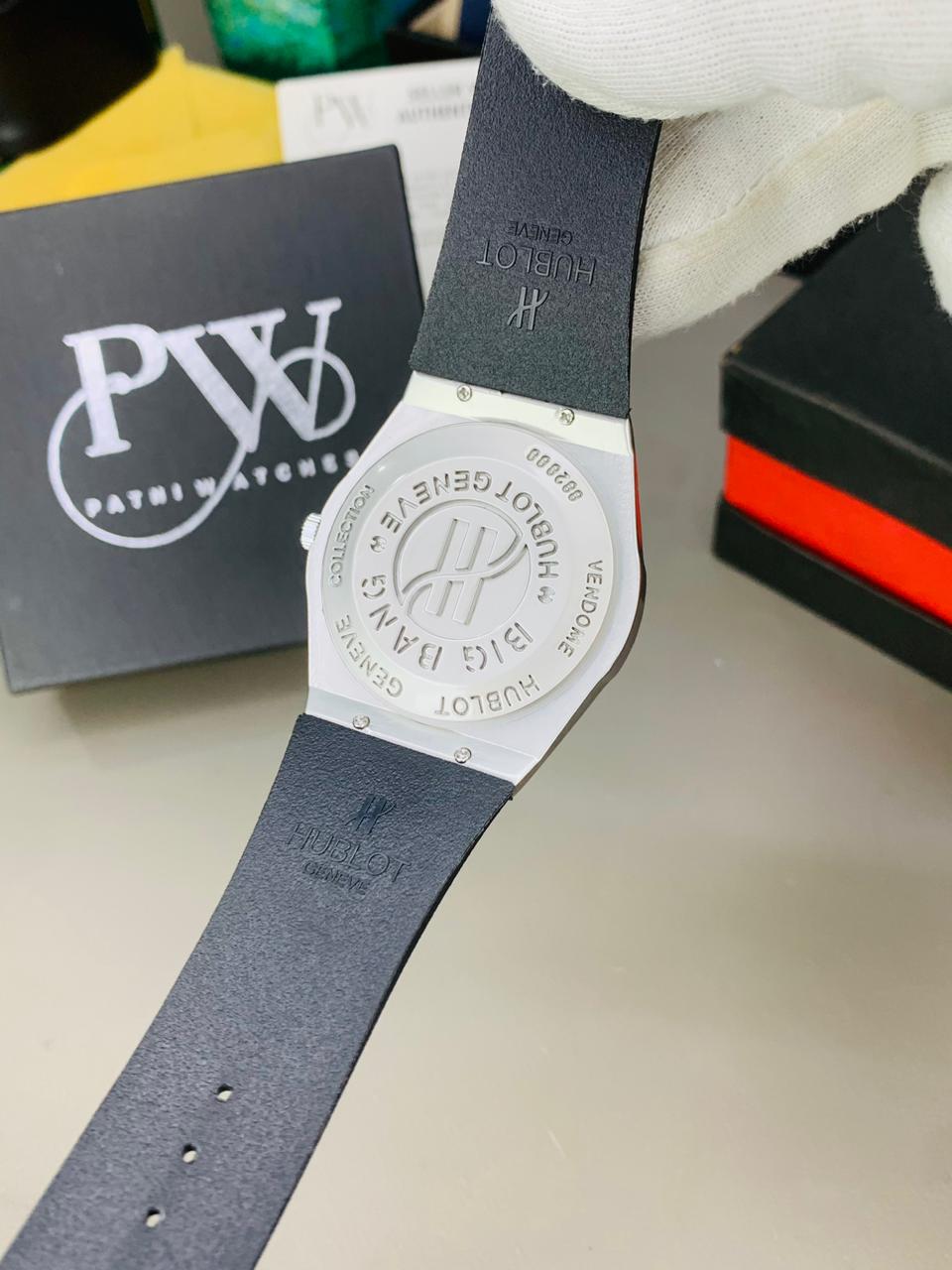 New HB Strap Model (White Black) Patni Watches