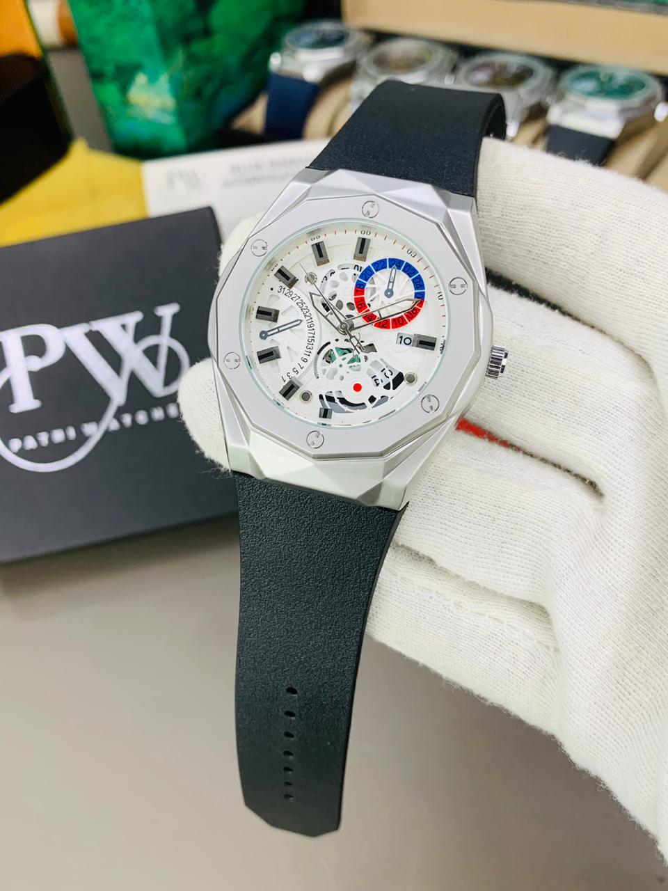 New HB Strap Model (White Black) Patni Watches