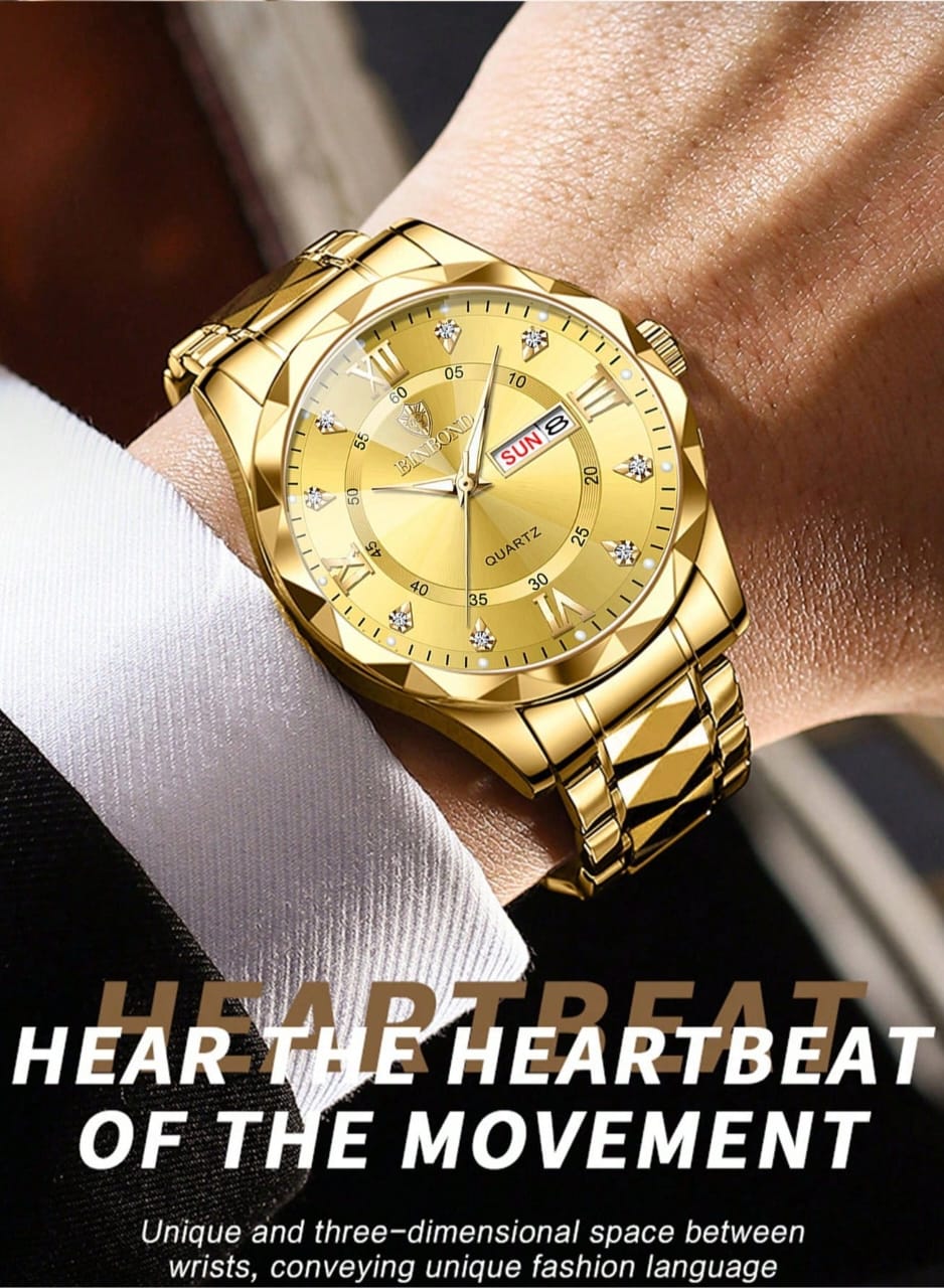 Binbond Orignal Watch Model (Gold) Patni Watches