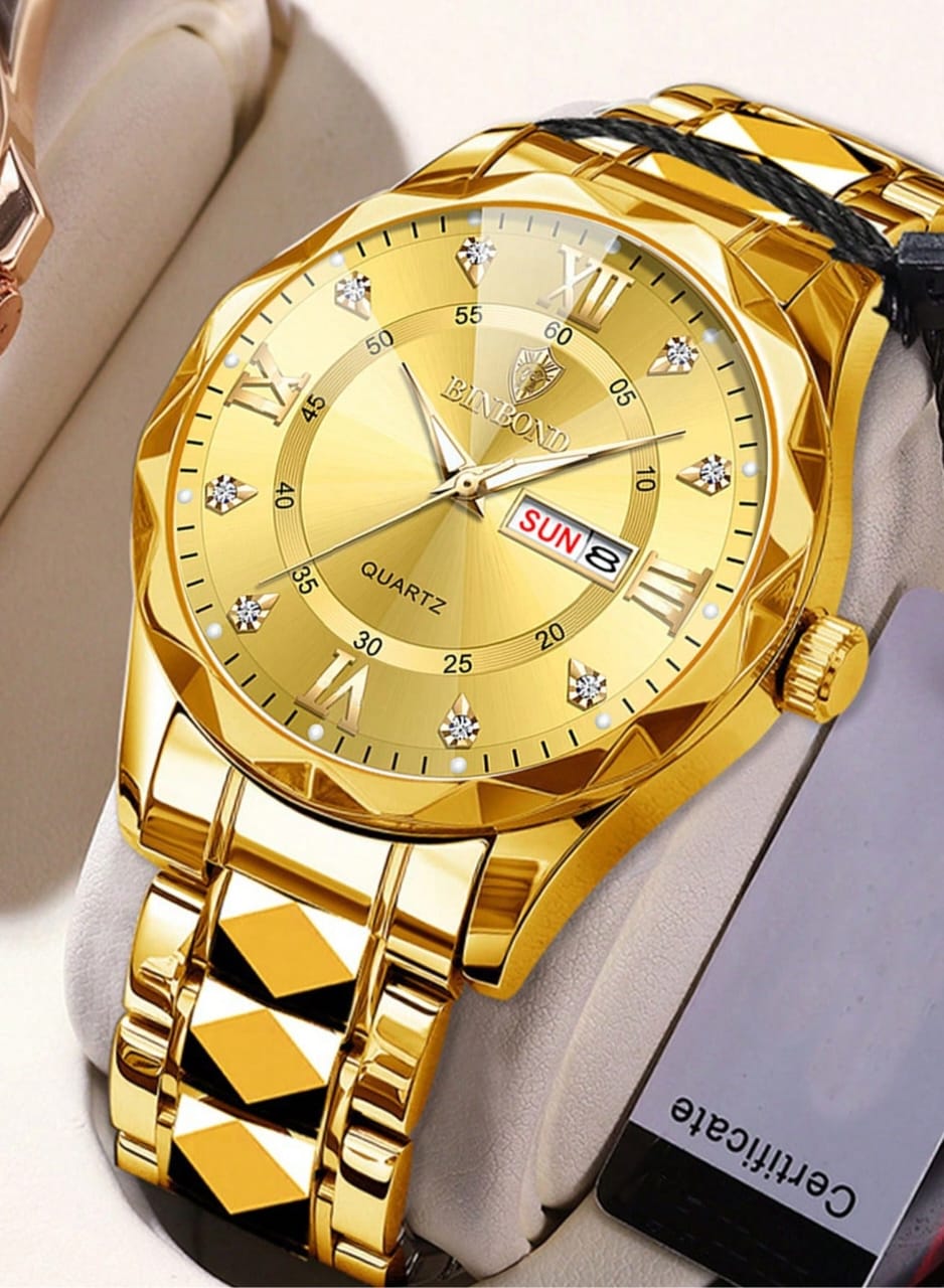 Binbond Orignal Watch Model (Gold) Patni Watches