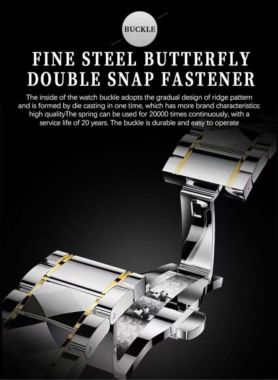 Binbond Two Tone Orignal Watch Model (White) Patni Watches