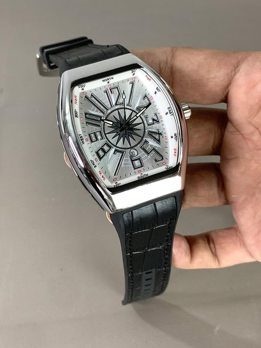FM Model (Black White) Patni Watches