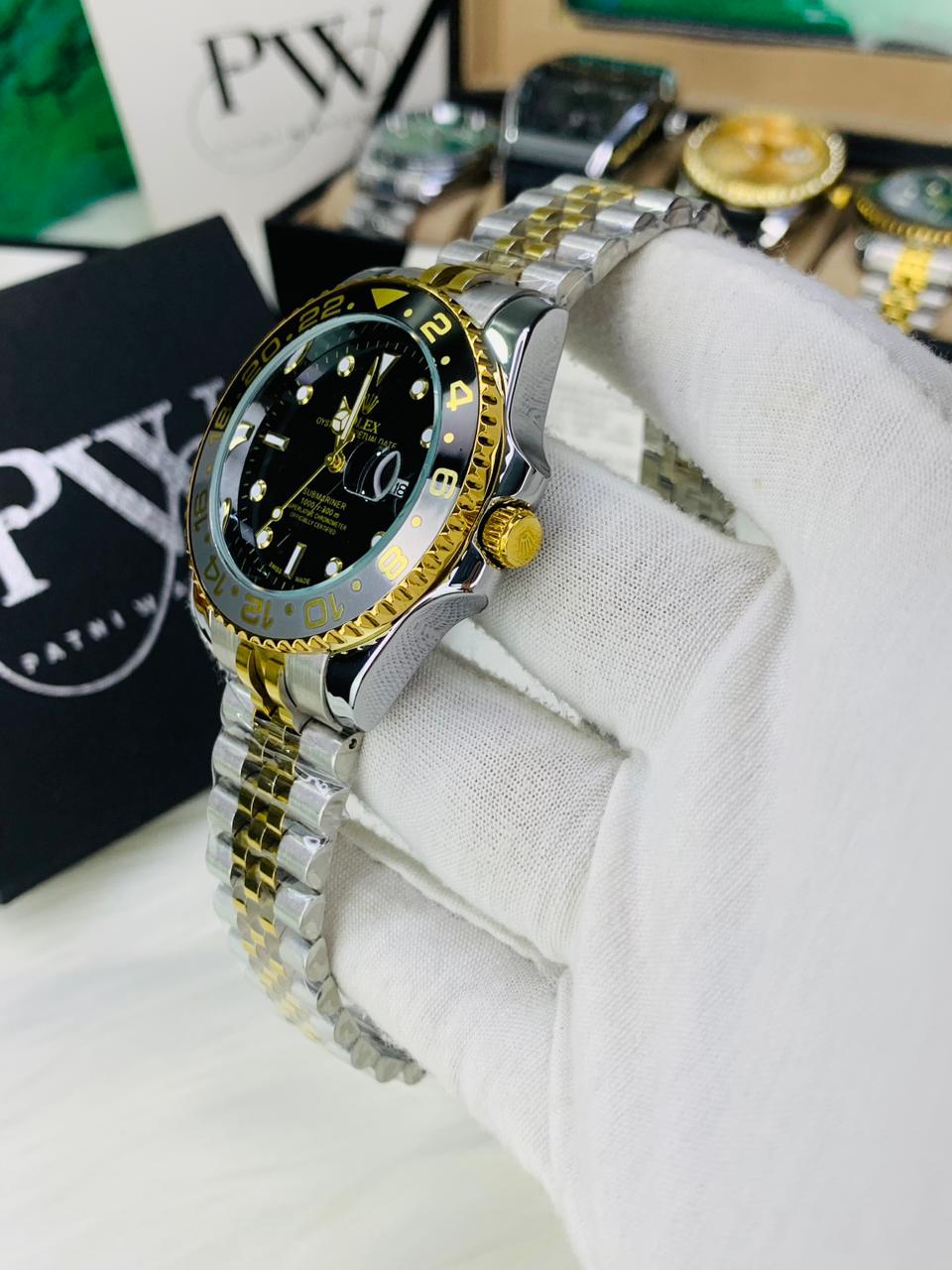 GMT Two Tone Model (Black) Patni Watches