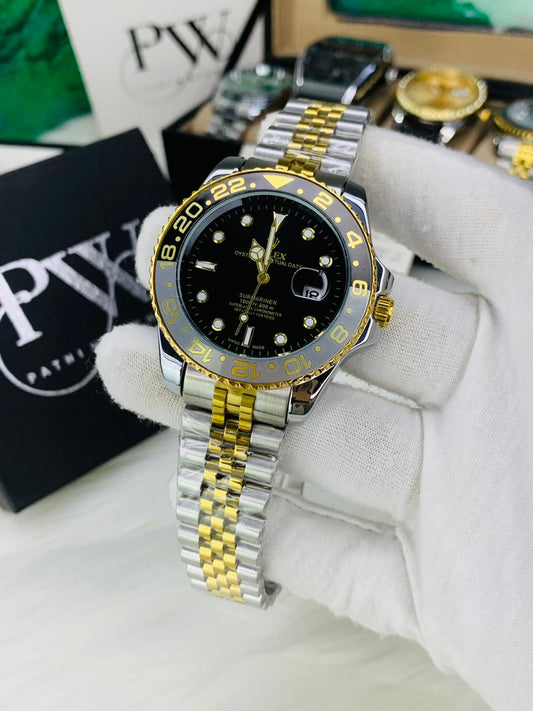 GMT Two Tone Model (Black) Patni Watches