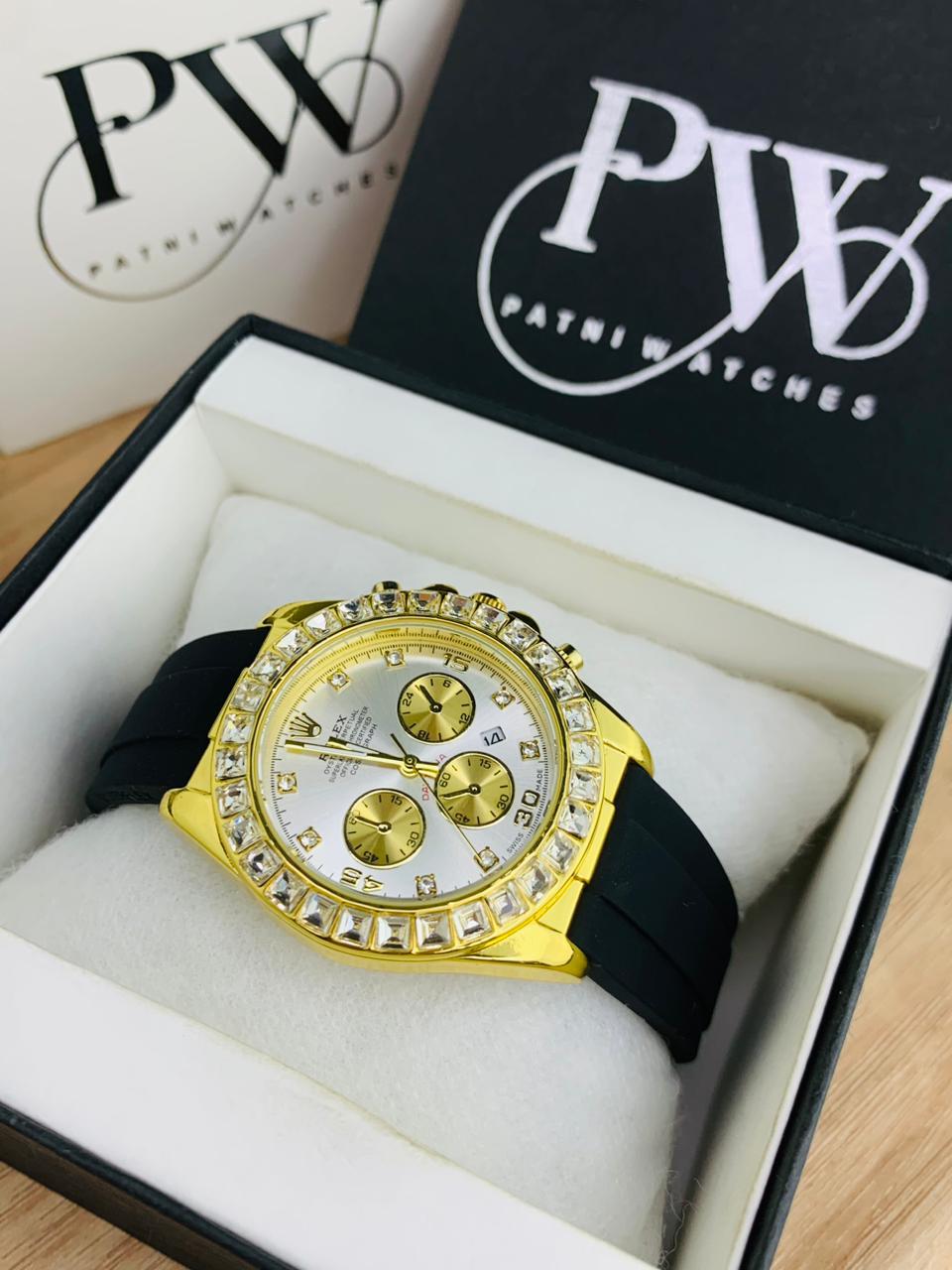 Daytona Stone Strap (White) Patni Watches