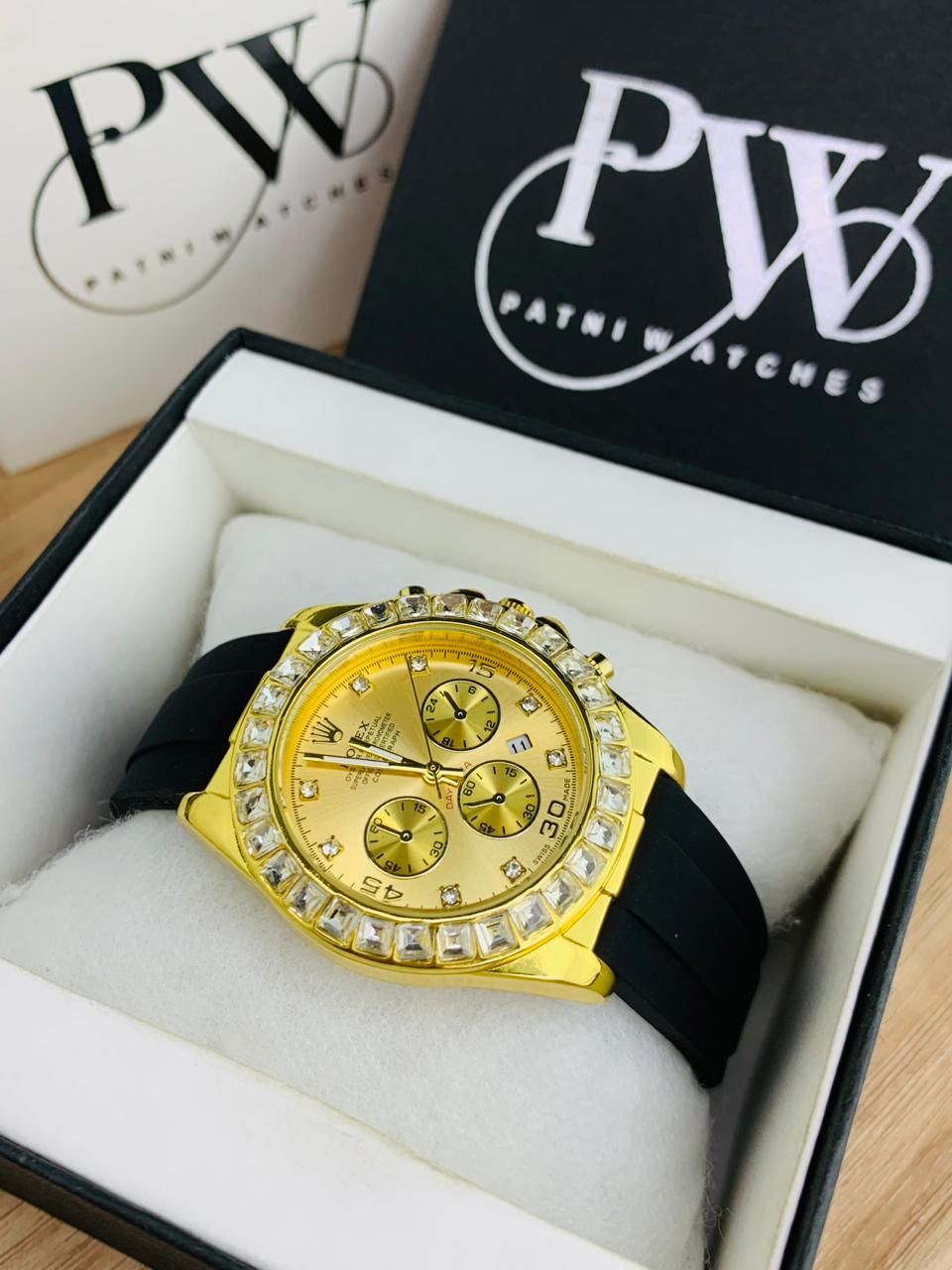 Daytona Stone Strap (Gold) Patni Watches