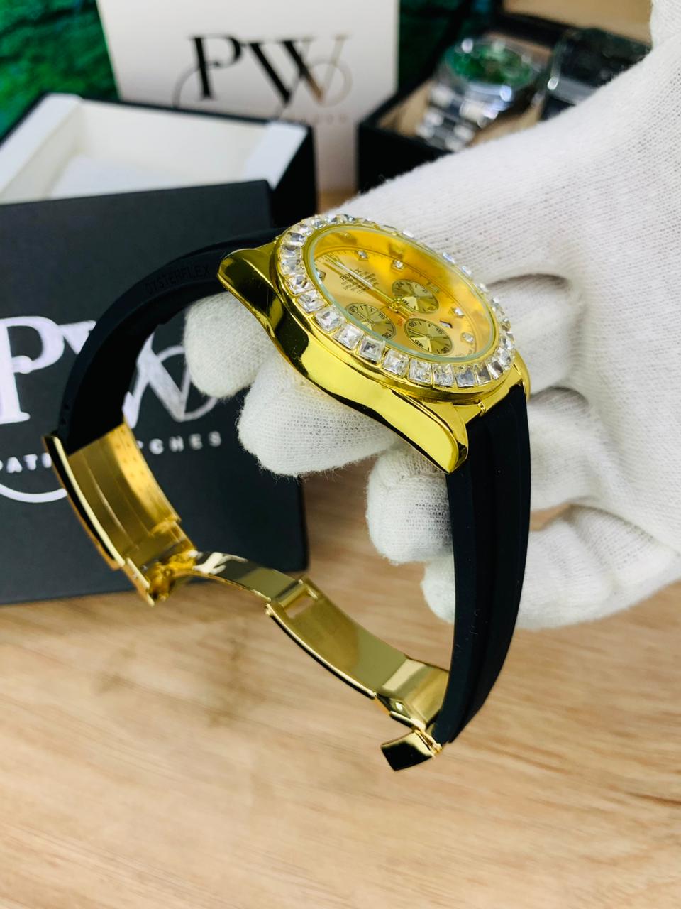 Daytona Stone Strap (Gold) Patni Watches