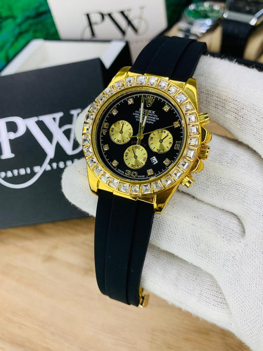 Daytona Stone Strap (Black) Patni Watches