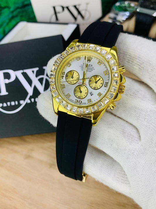 Daytona Stone Strap (White) Patni Watches