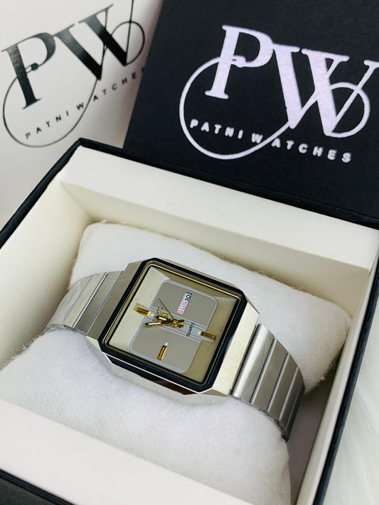 SEKO Day-Date Watch Model (Grey) Patni Watches