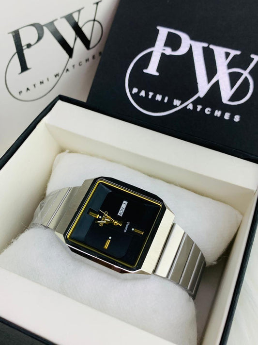 SEKO Day-Date Watch Model (Black) Patni Watches