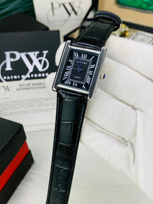 Cart Old Money Tank Model Watch (Black)