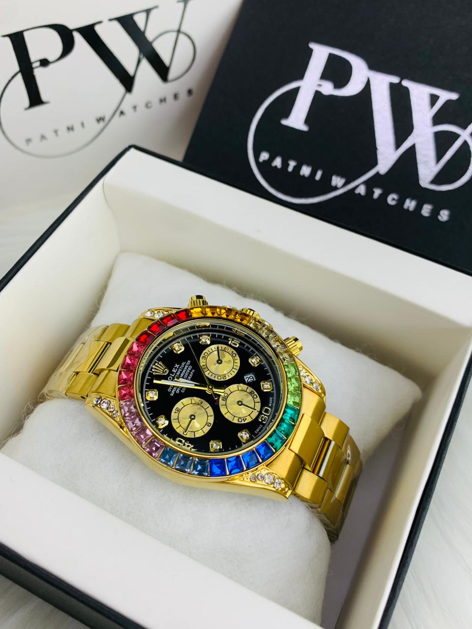 Daytona Rainbow Stone (Gold)