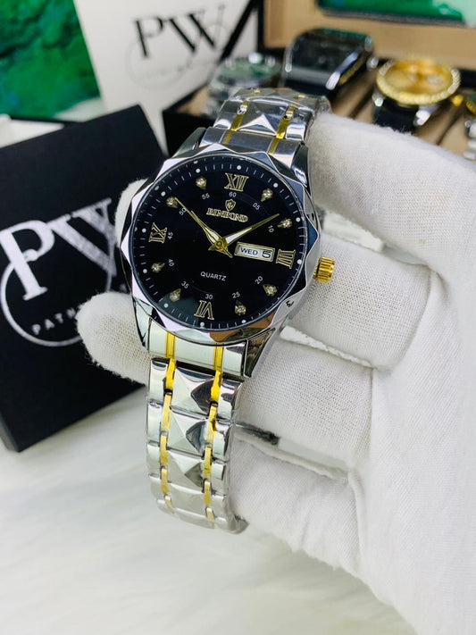 Binbond Two Tone Orignal Watch Model (Black)