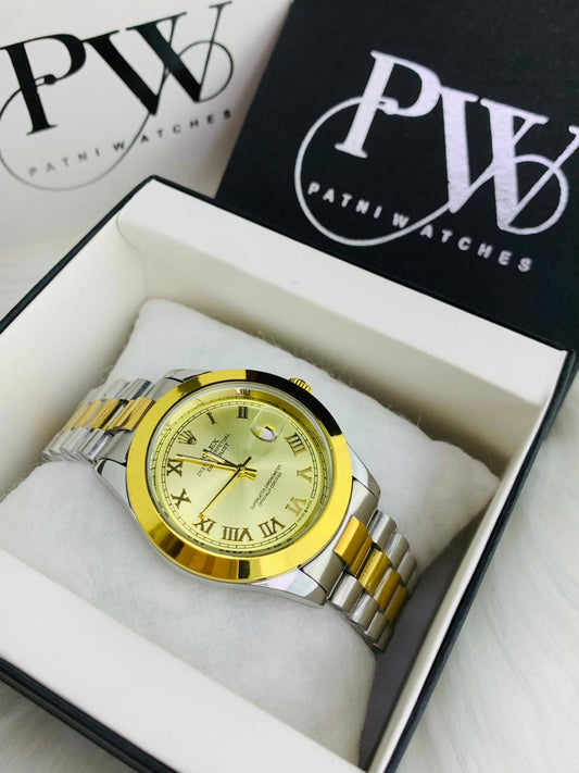 Branded Roman Model (Gold) Patni Watches