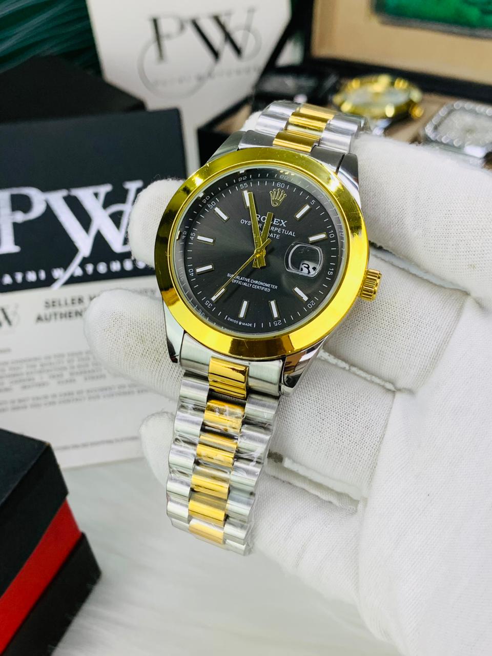 Branded Milgause Model (Black) Patni Watches