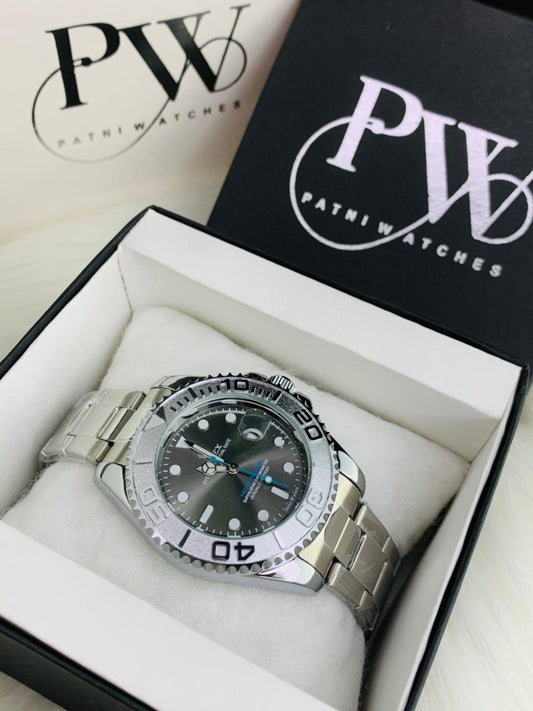 YM Chain Model (Silver Light Black) Patni Watches