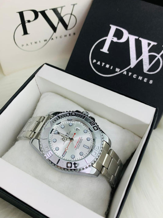 YM Chain Model (Silver White) Patni Watches