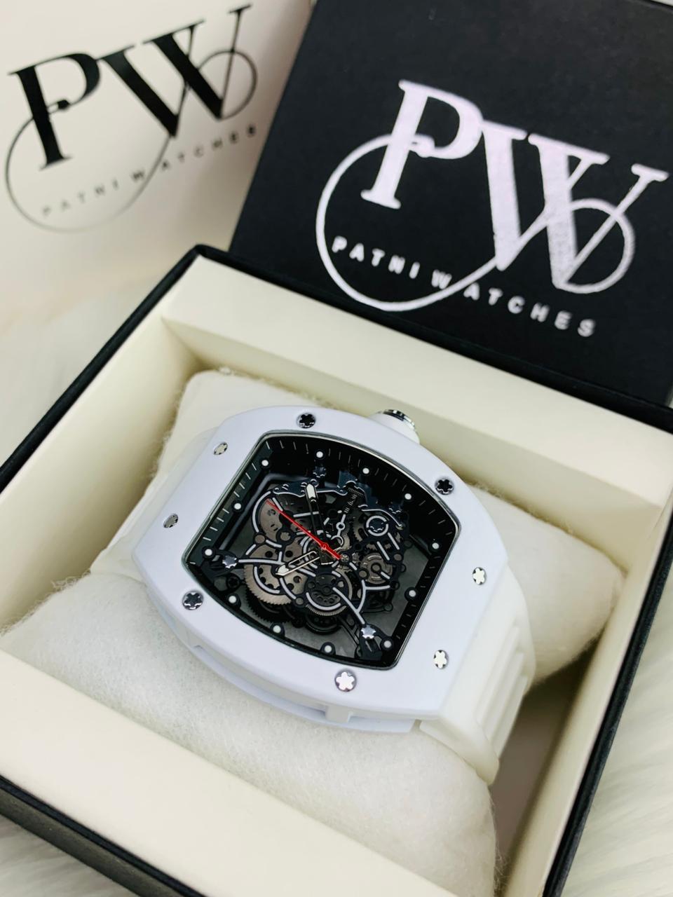 RM Skeleton Model (White) Patni Watches