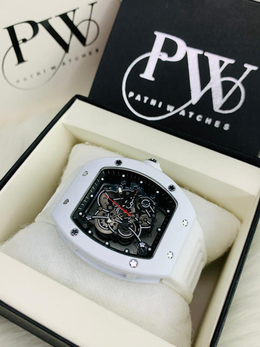 RM Skeleton Model (White) Patni Watches