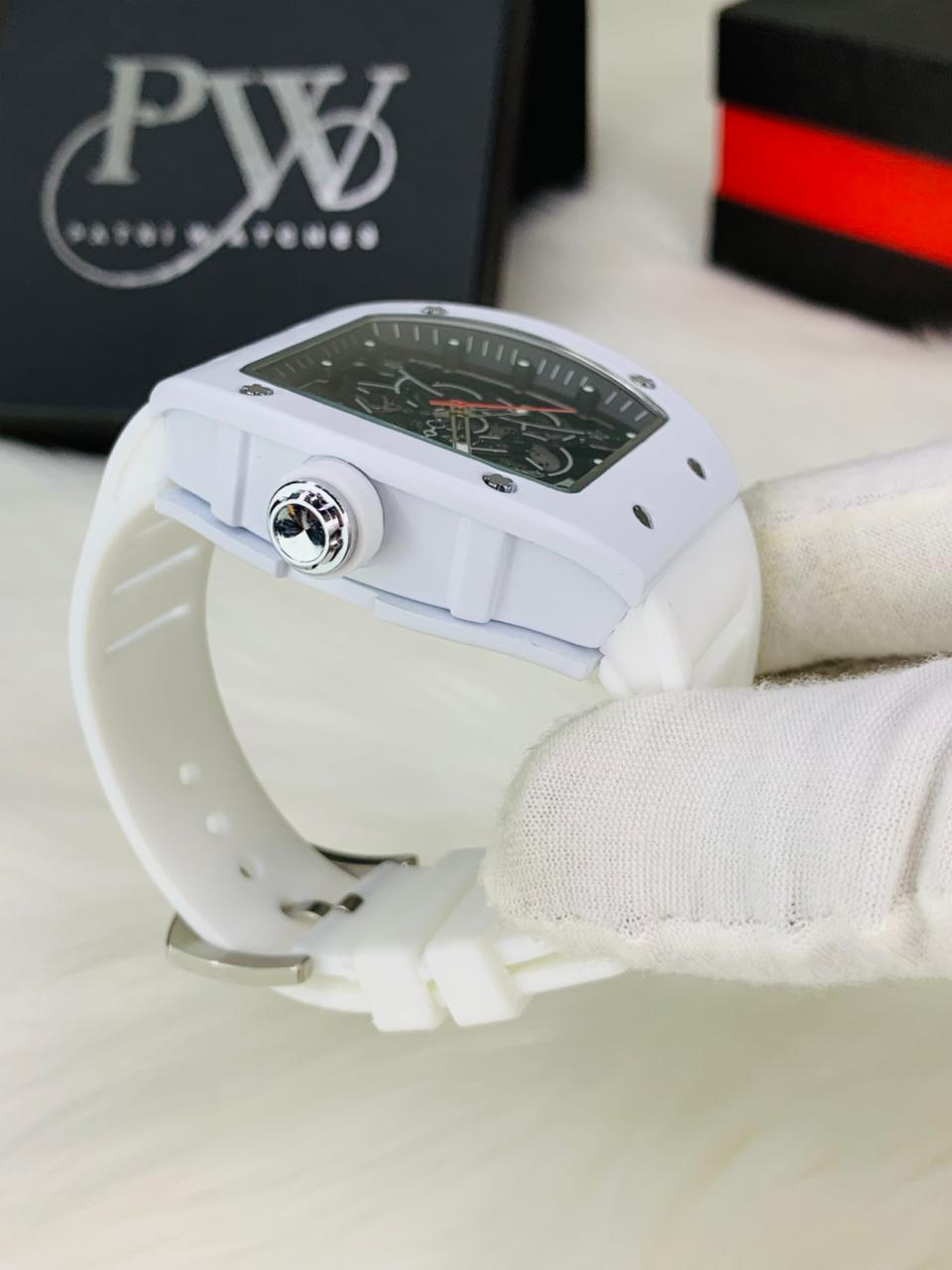 RM Skeleton Model (White) Patni Watches