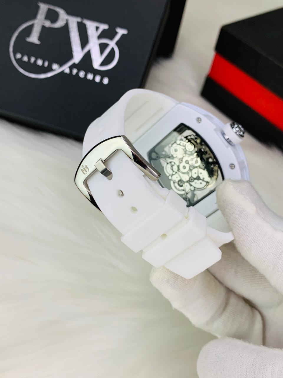 RM Skeleton Model (White) Patni Watches