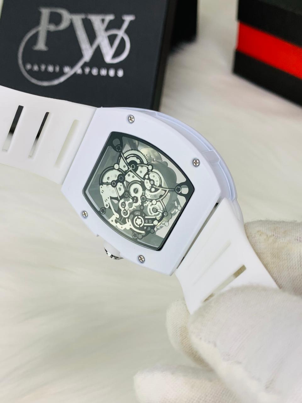RM Skeleton Model (White) Patni Watches