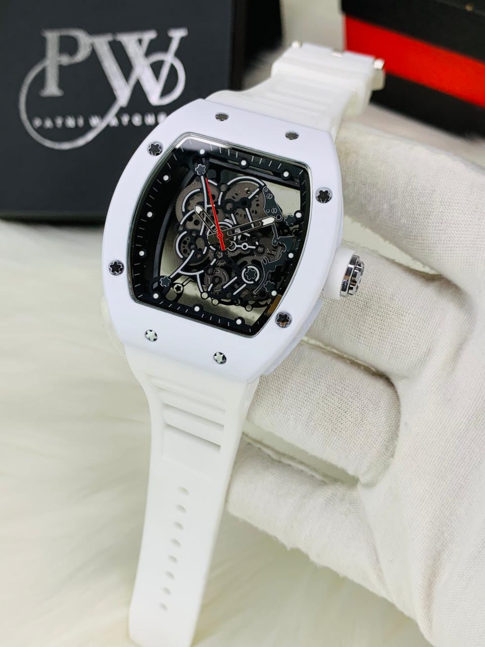 RM Skeleton Model (White) Patni Watches