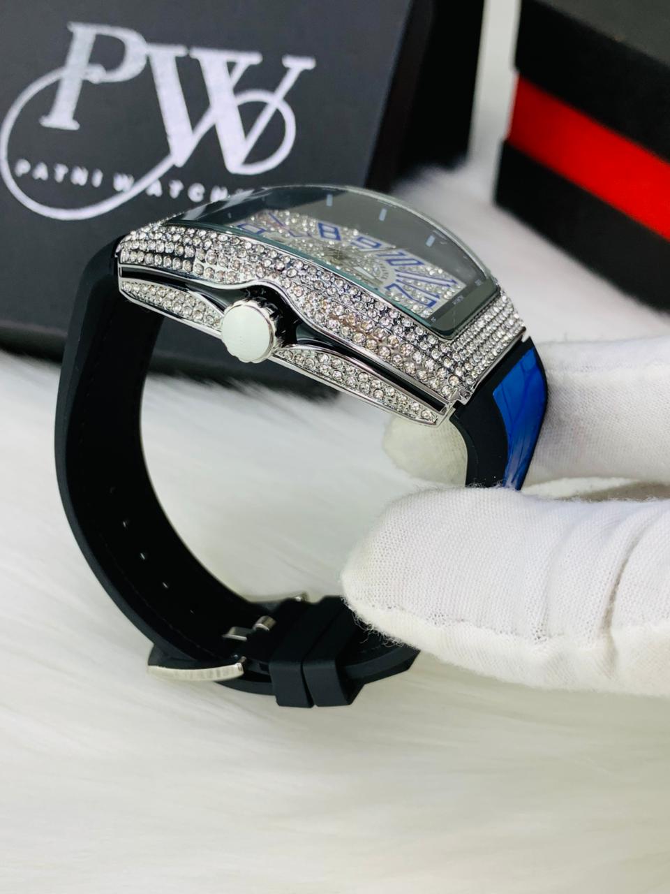 FM Stone Model (Blue Silver) Patni Watches