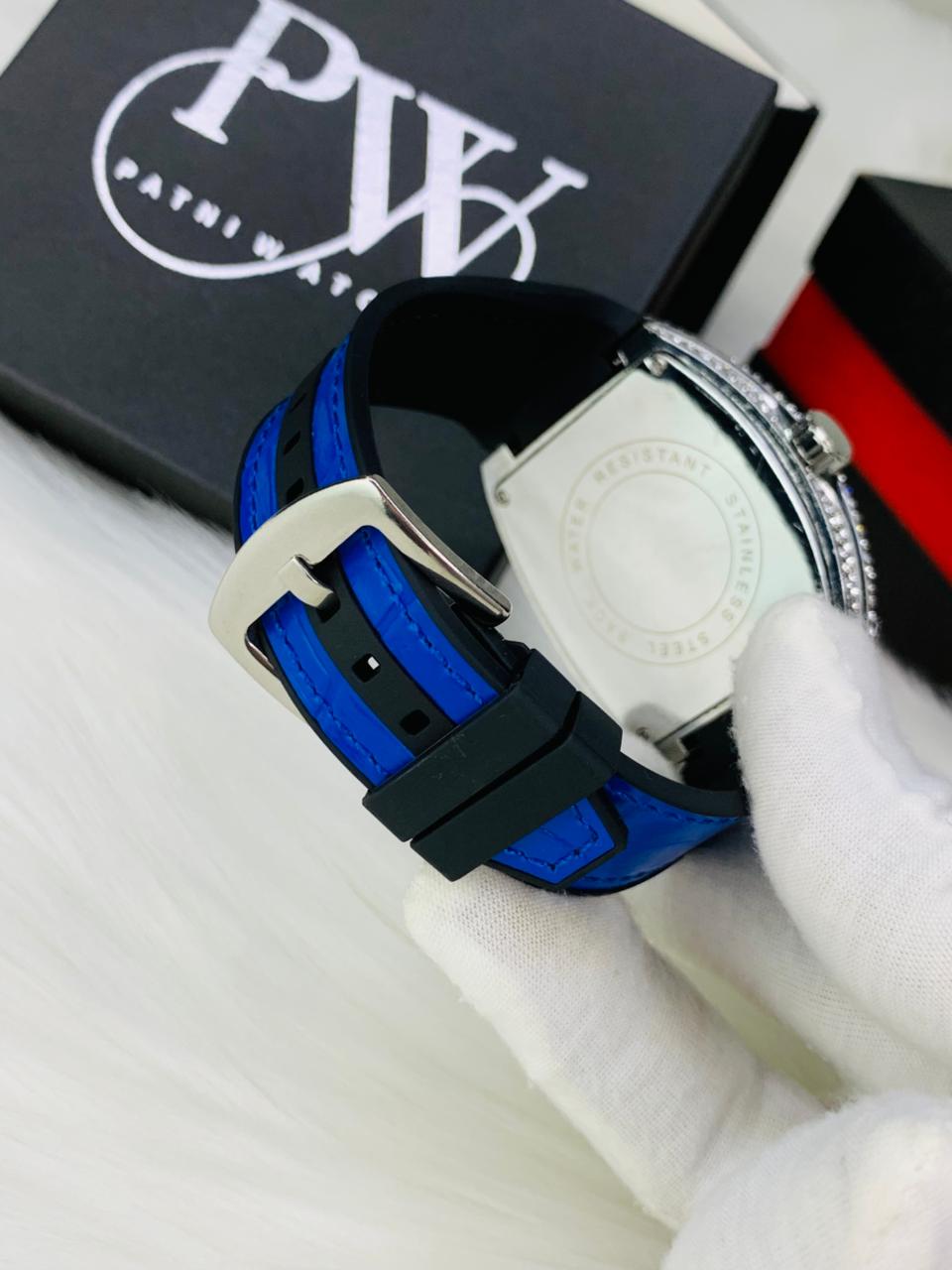 FM Stone Model (Blue Silver) Patni Watches