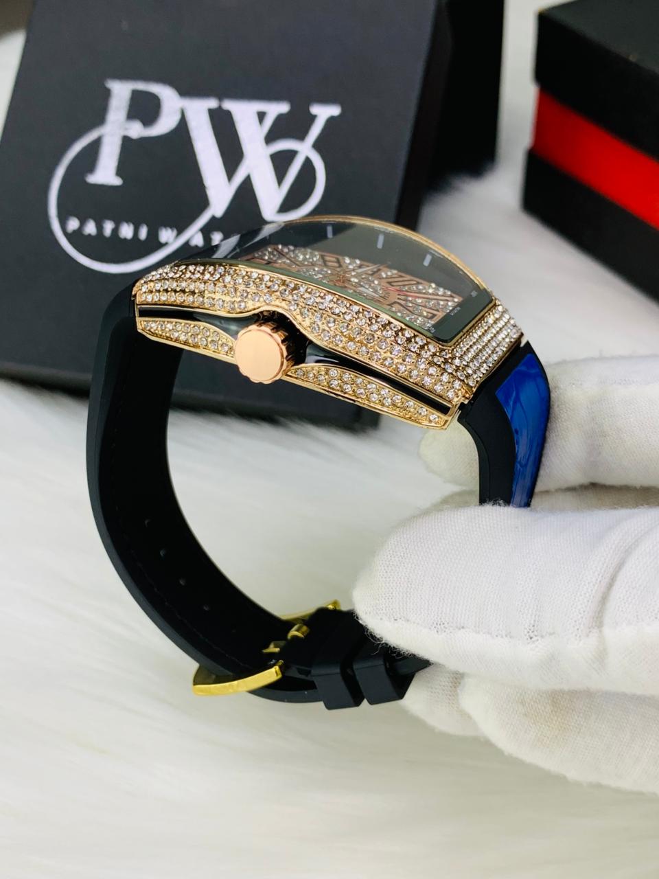 FM Stone Model (Blue Rosegold) Patni Watches