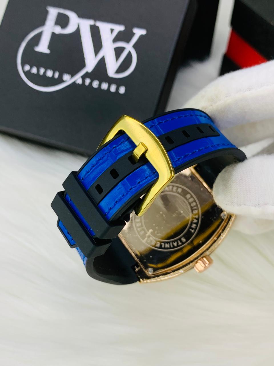 FM Stone Model (Blue Rosegold) Patni Watches