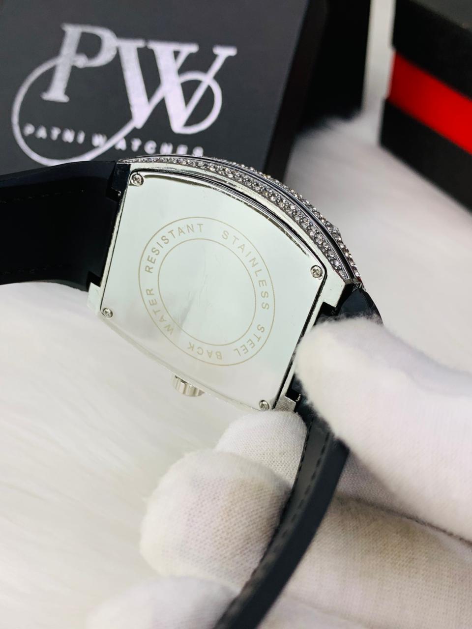 FM Full Stone Model (Black) Patni Watches