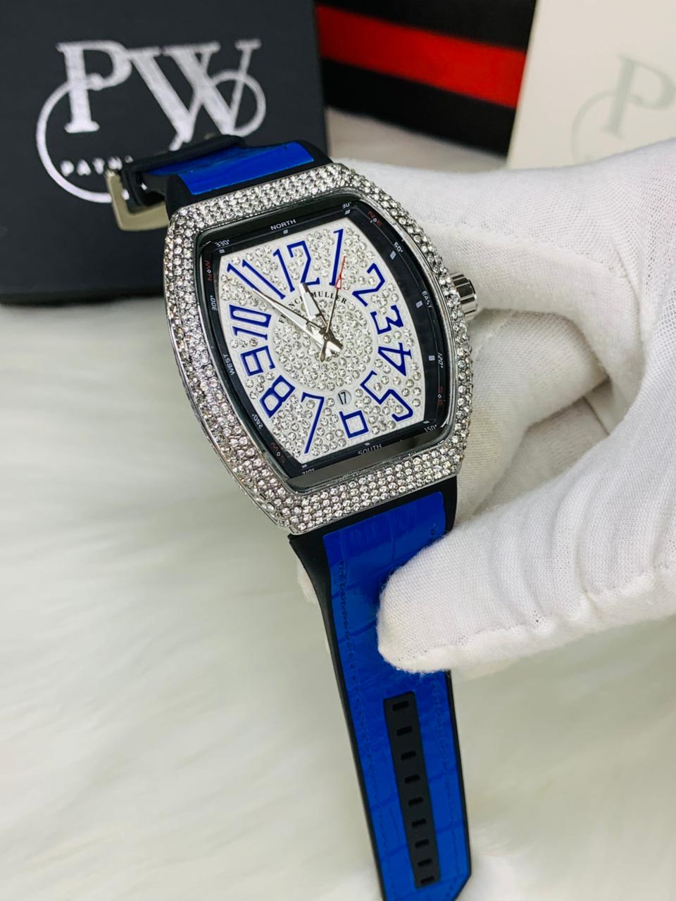 FM Stone Model (Blue Silver) Patni Watches
