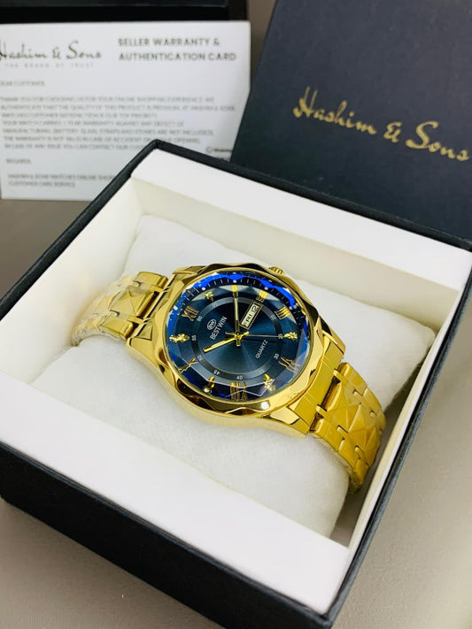 BW Ceramic Model (Gold Blue) Patni Watches