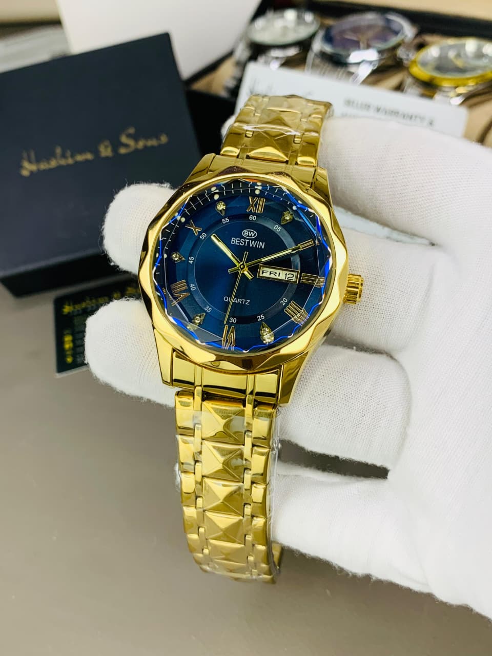 BW Ceramic Model (Gold Blue) Patni Watches