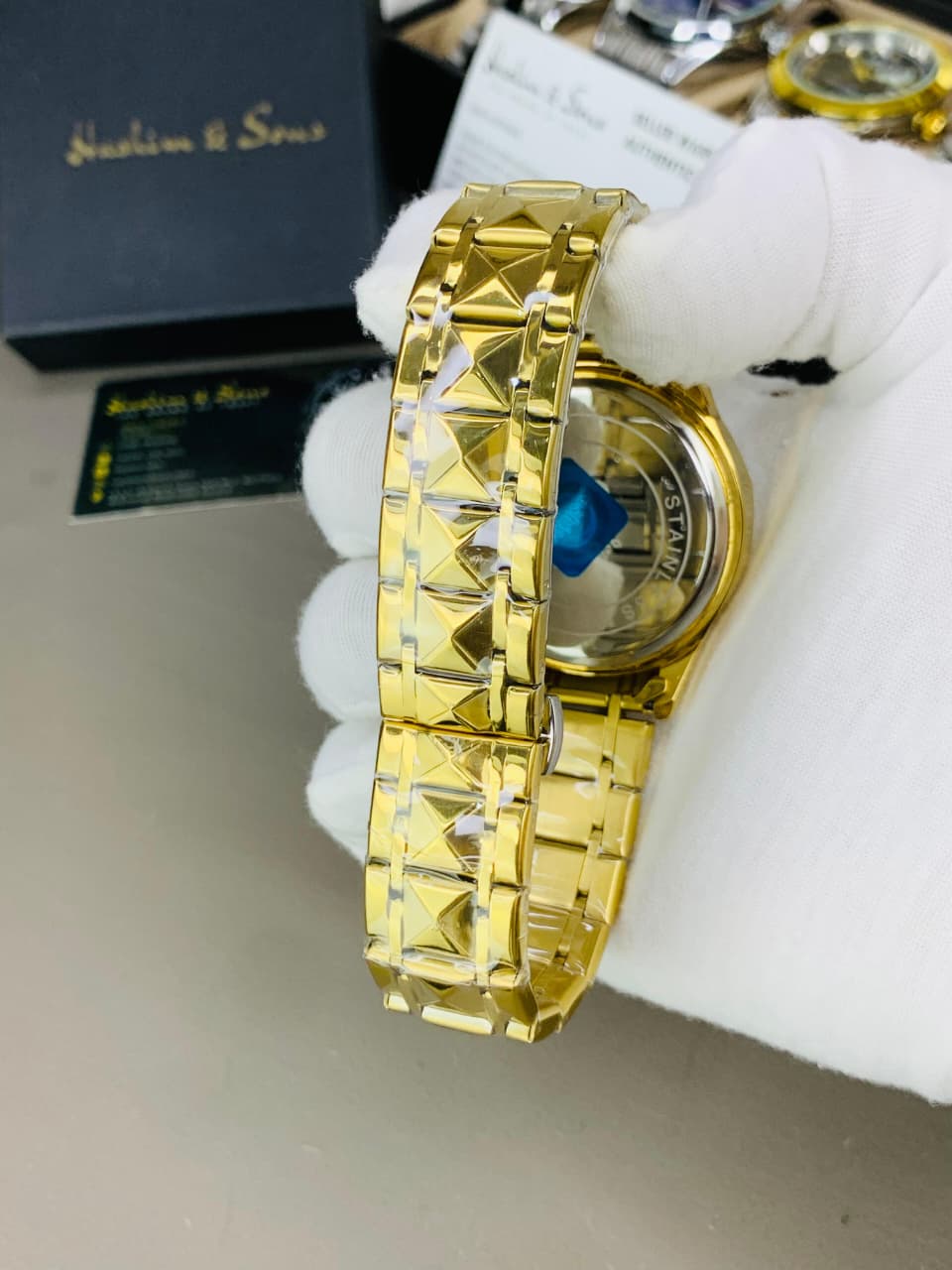 BW Ceramic Model (Gold Blue) Patni Watches