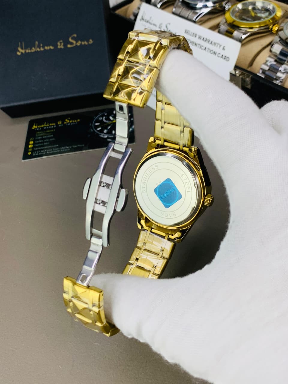 BW Ceramic Model (Gold Blue) Patni Watches
