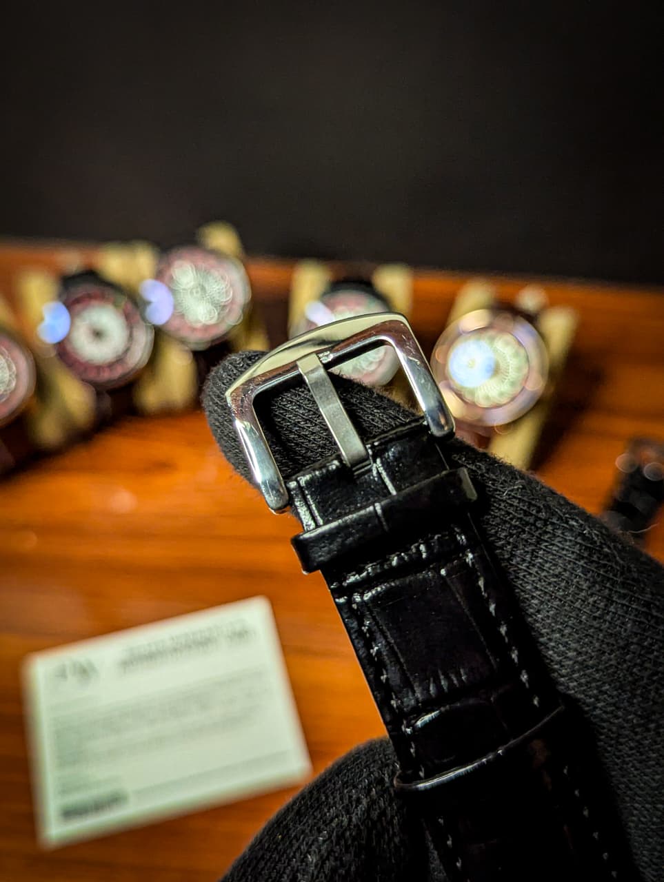 Casino Model Black Leather Strap (Cards Dial) Patni Watches