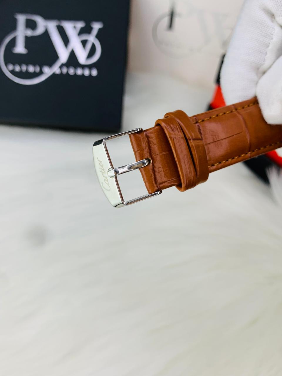 Cart Old Money Tank Model Watch (Brown Brown) Patni Watches