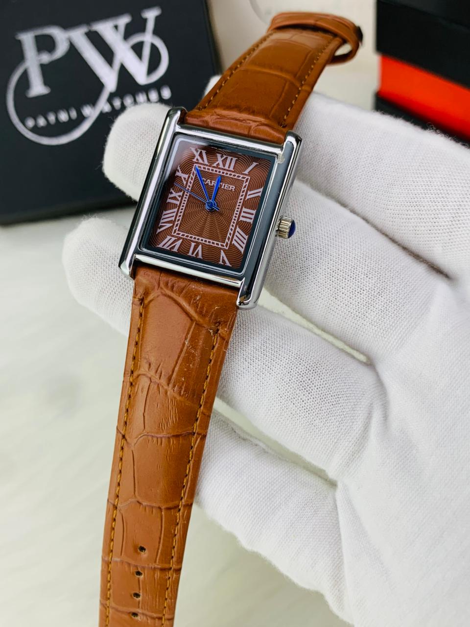 Cart Old Money Tank Model Watch (Brown Brown) Patni Watches