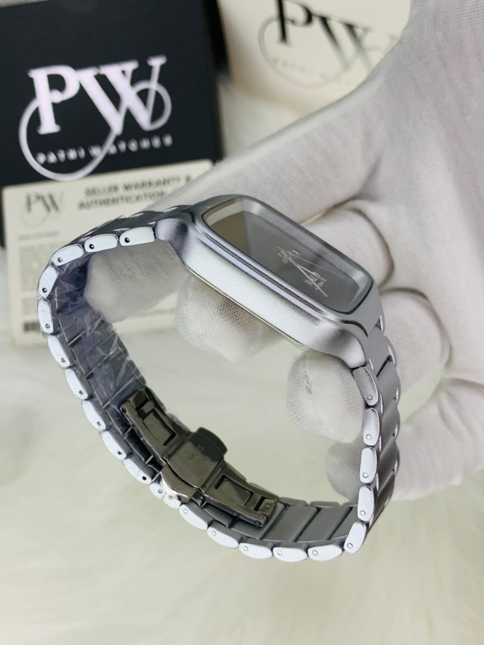 RD SQ Silver Model (Sea Green) Patni Watches