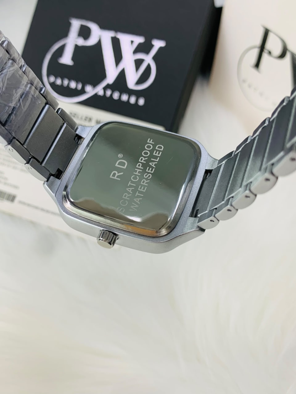 RD SQ Silver Model (Sea Green) Patni Watches