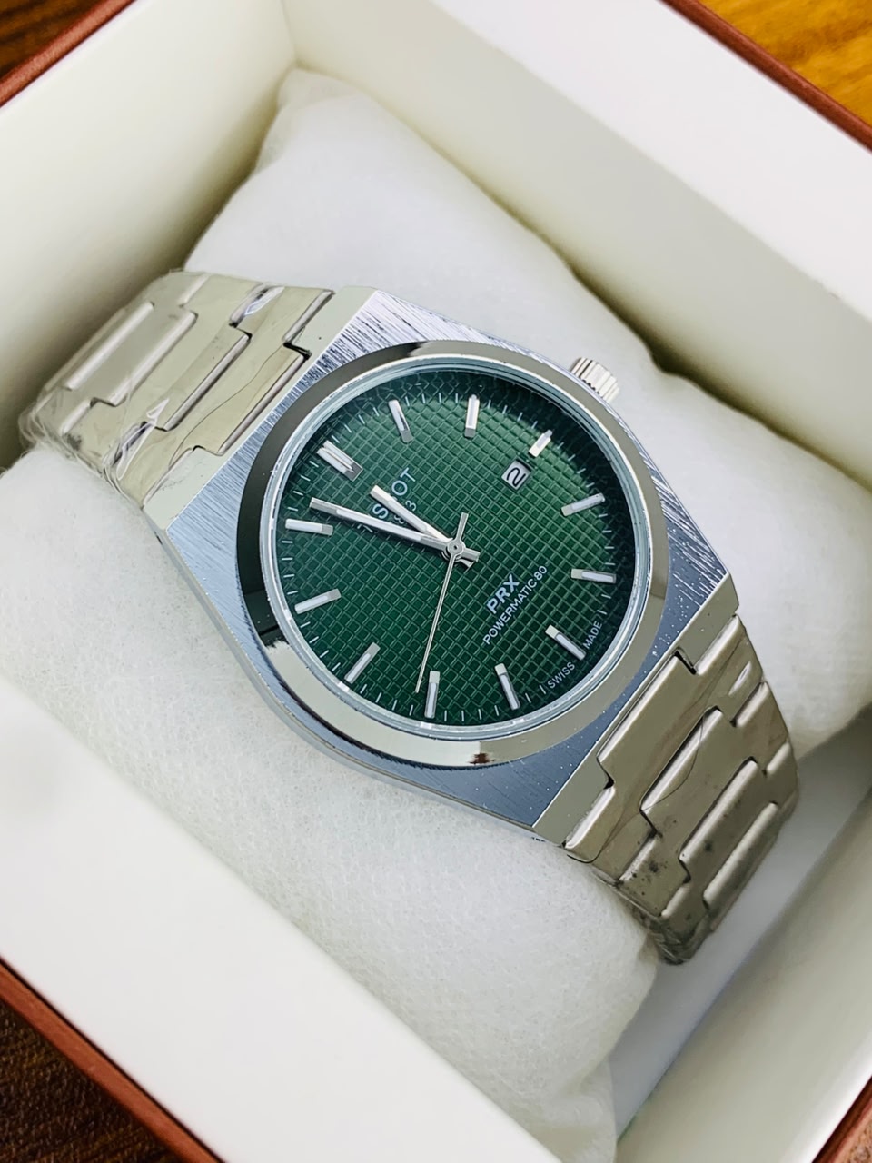 PRX Silver Model (Green) Patni Watches